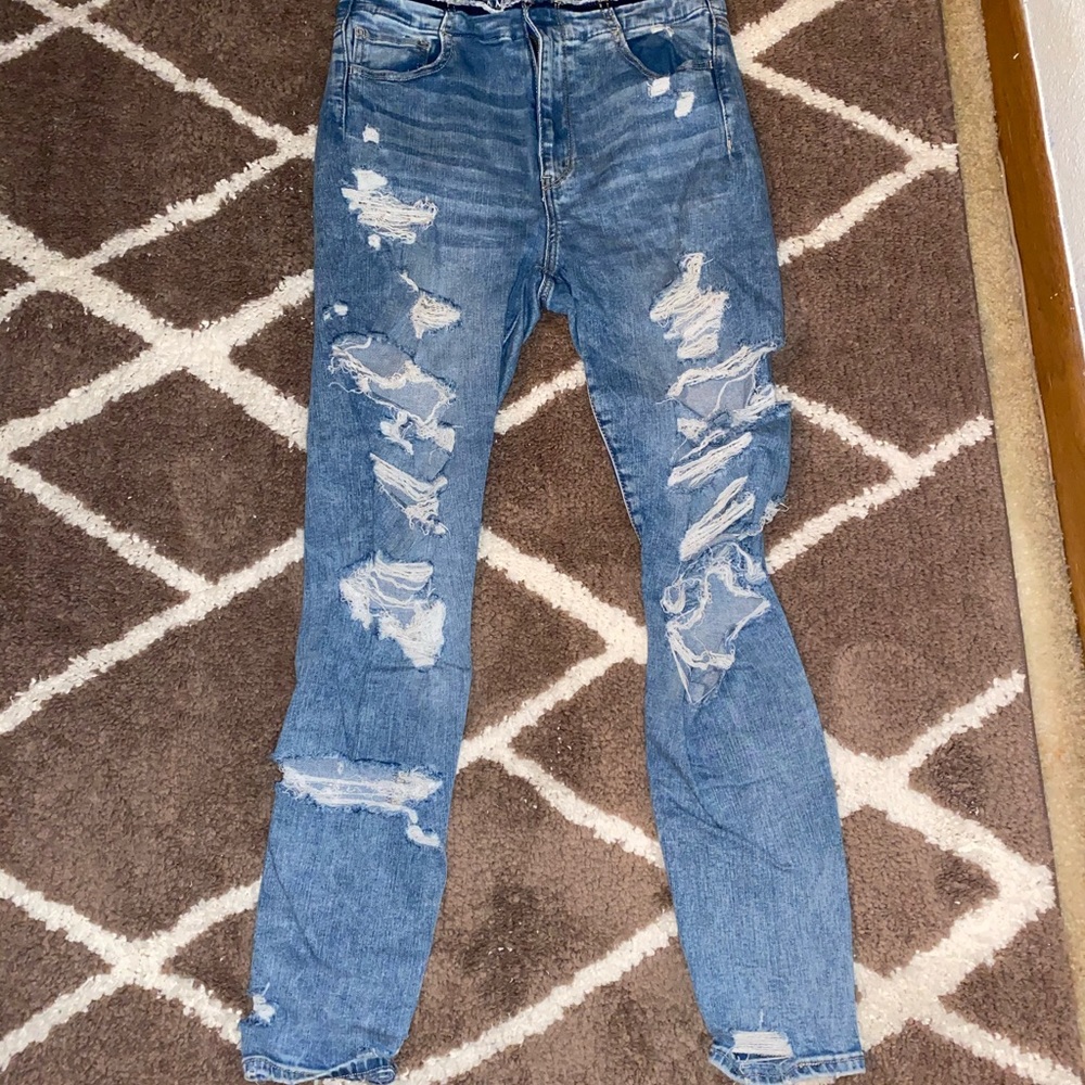 American Eagle super hi rise jegging size 10